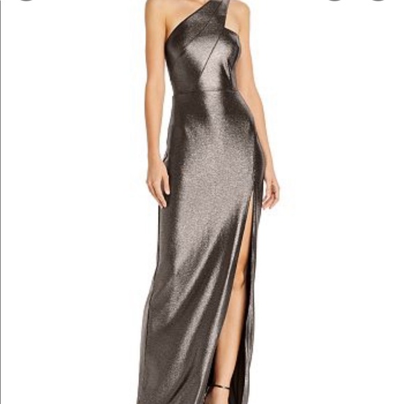 Aidan mattox gunmetal gown (sold out) - Picture 1 of 1